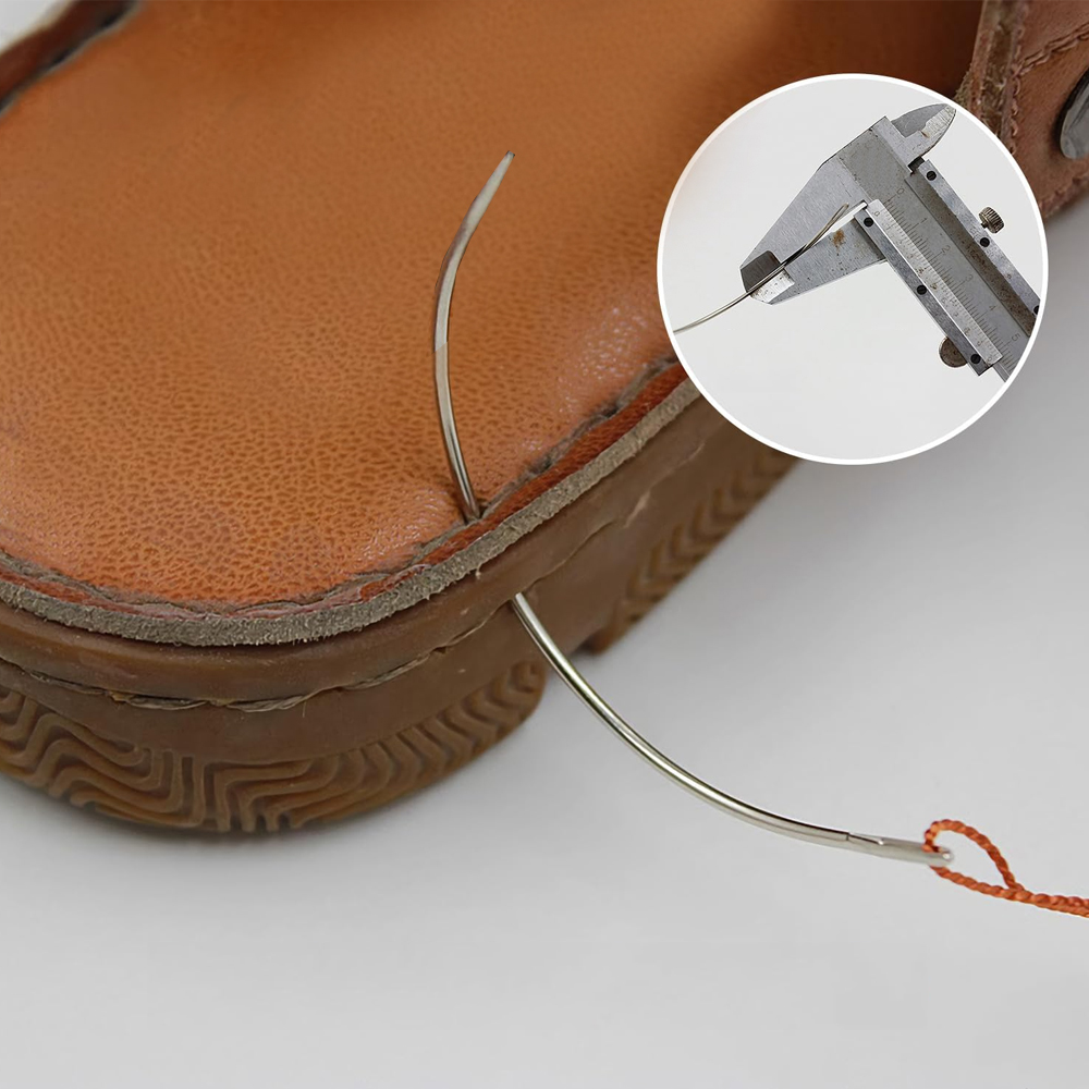 Sewing Tas - 4 個ミシン針レザークラフト縫製アクセサリーステッチ縫製革細工靴修理ツール用品湾曲した針