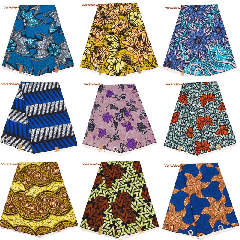 Sewing Batik - アンカラアフリカプリントパッチワークテキスタイル生地100% ポリエステルリアルワックス縫製ドレスdiyクラフトtissu通気性pagne A-22