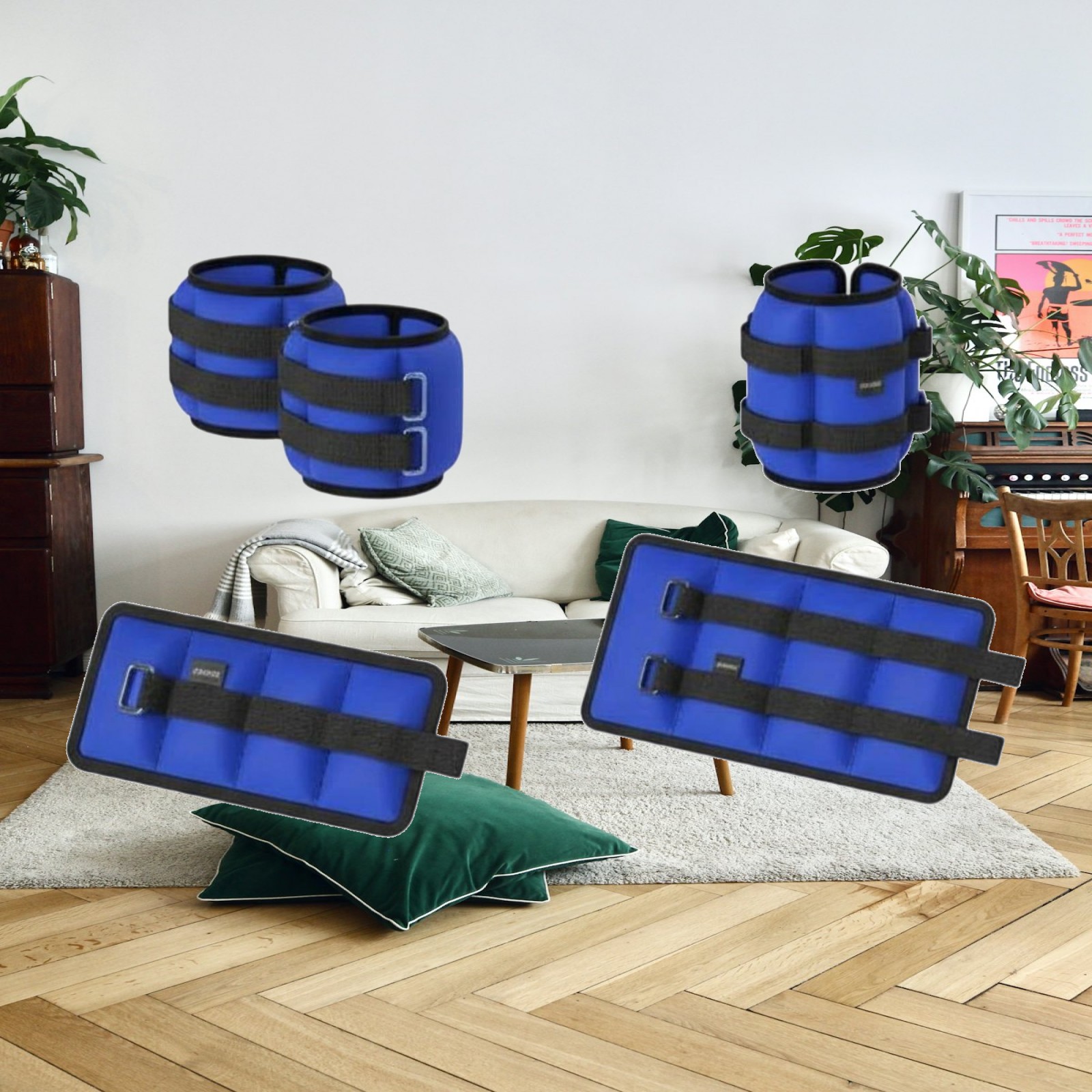 Fabric Weight Set - レッグサンドバッグ 1kg アンクルウェイトセット ヨガ ピラティス シニア