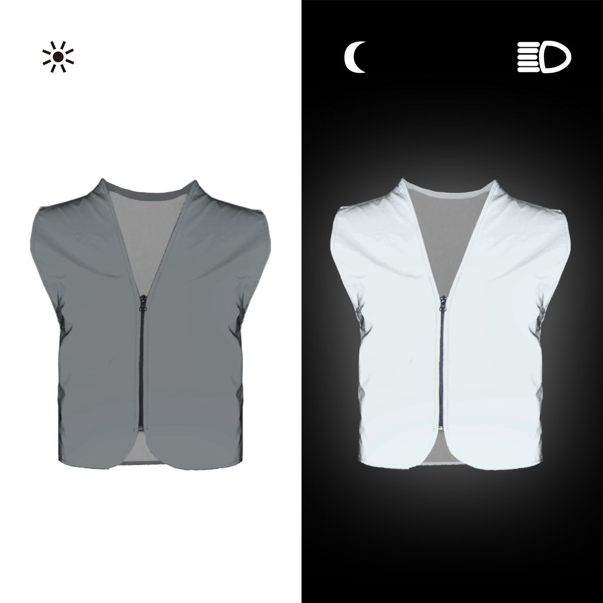 Salzmann 反射ベスト 高視認性安全ベスト – フリー - Invisible Zip Fastener のレビューと価格