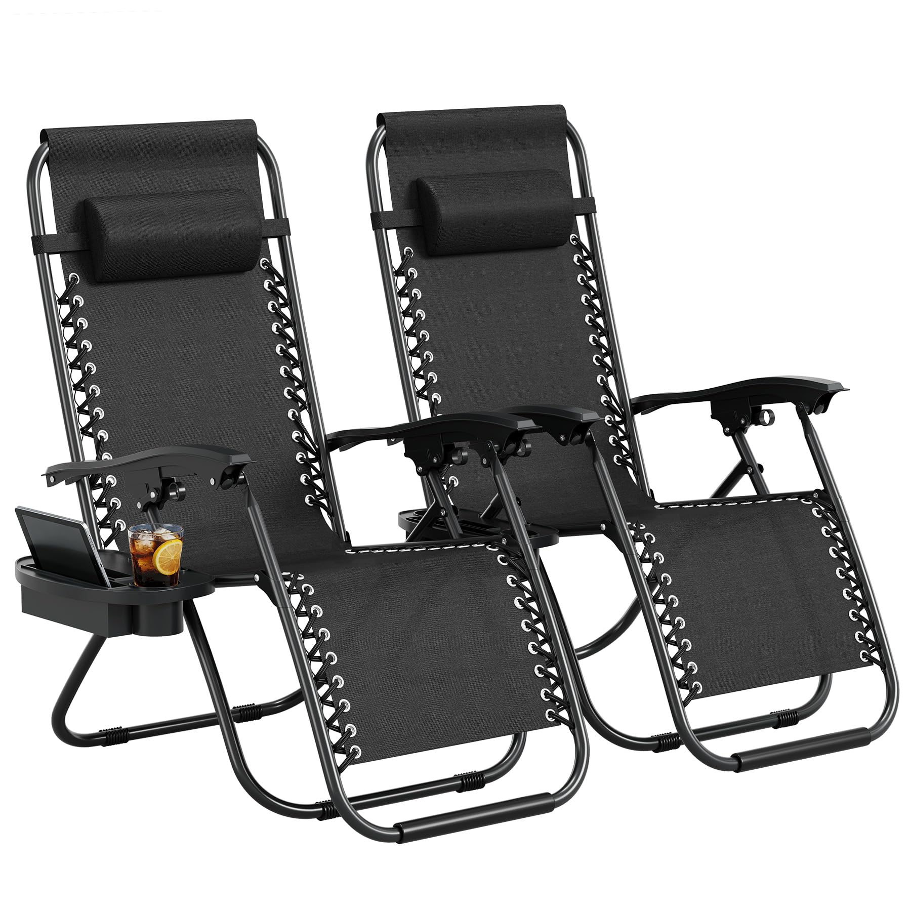 ゼロウェイトパティオラウンジリクライニングチェア2脚セット  - Fabric Weight Set のレビューと価格