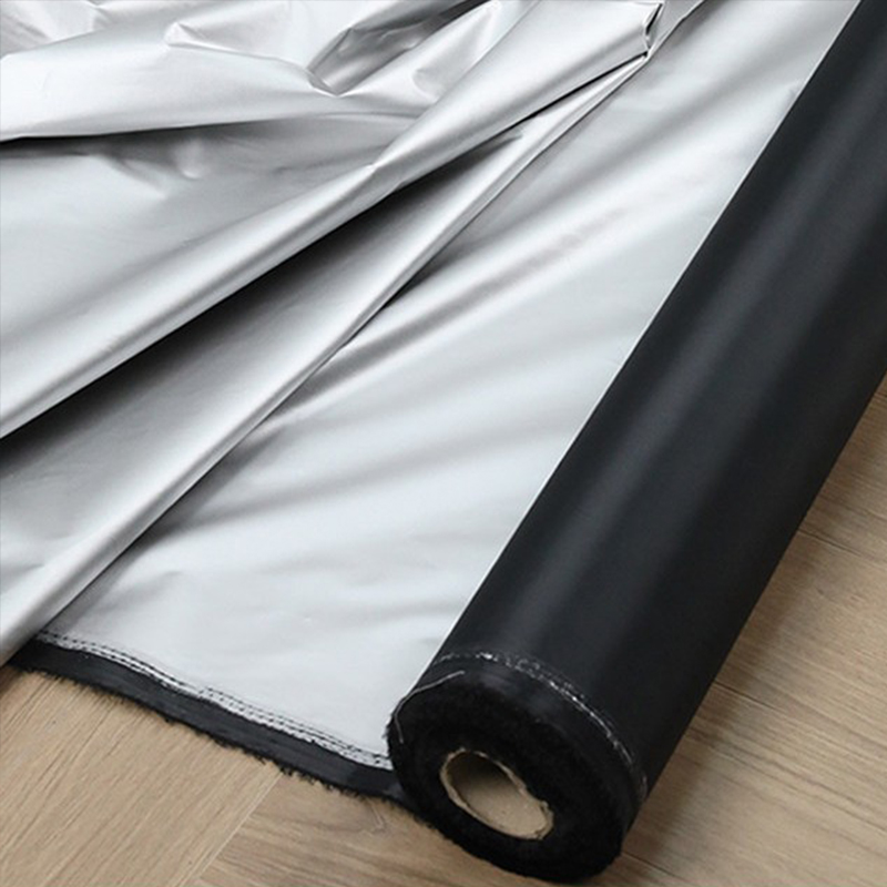 1 メートル黒銀コーティングされた遮光生地断熱不透明布研究室 - Sewing Fabric のレビューと価格