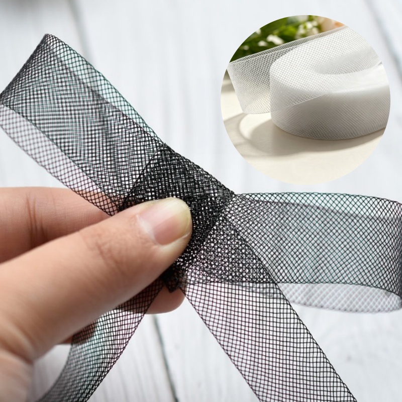 クリノリン馬毛ネットブレードトリミング 幅10CM オーガン - Sewing Fabric のレビューと価格