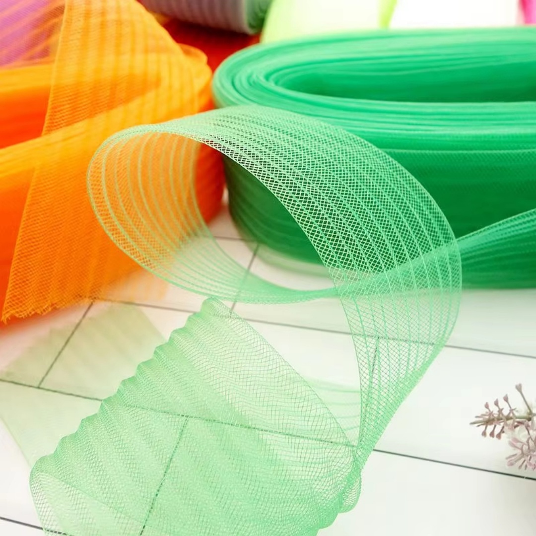 クリノリン馬毛ネットブレードトリミング 幅10CM オーガン - Sewing Fabric のレビューと価格