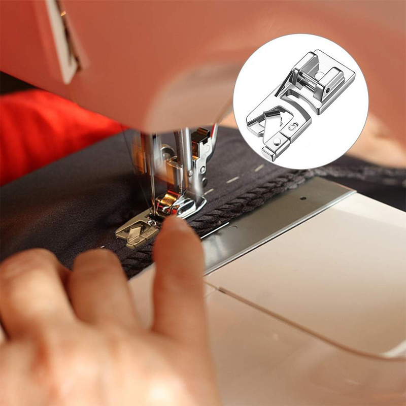 3 個ロール裾ミシン押えヘミングフットキット歌手ブラザージャ - Sewing Gauge Ruler のレビューと価格