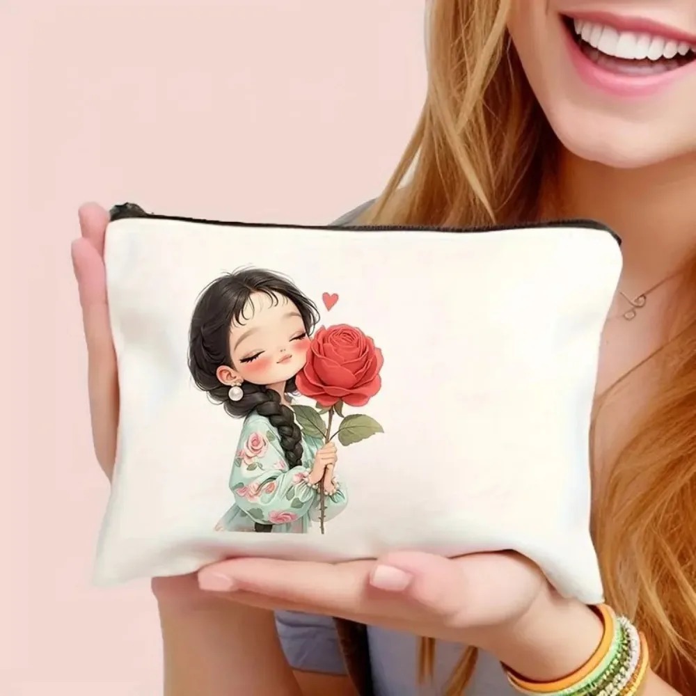 ヴィンテージシックな化粧バッグ ジッパー開閉 大容量 女の子 - Sewing Zipper のレビューと価格
