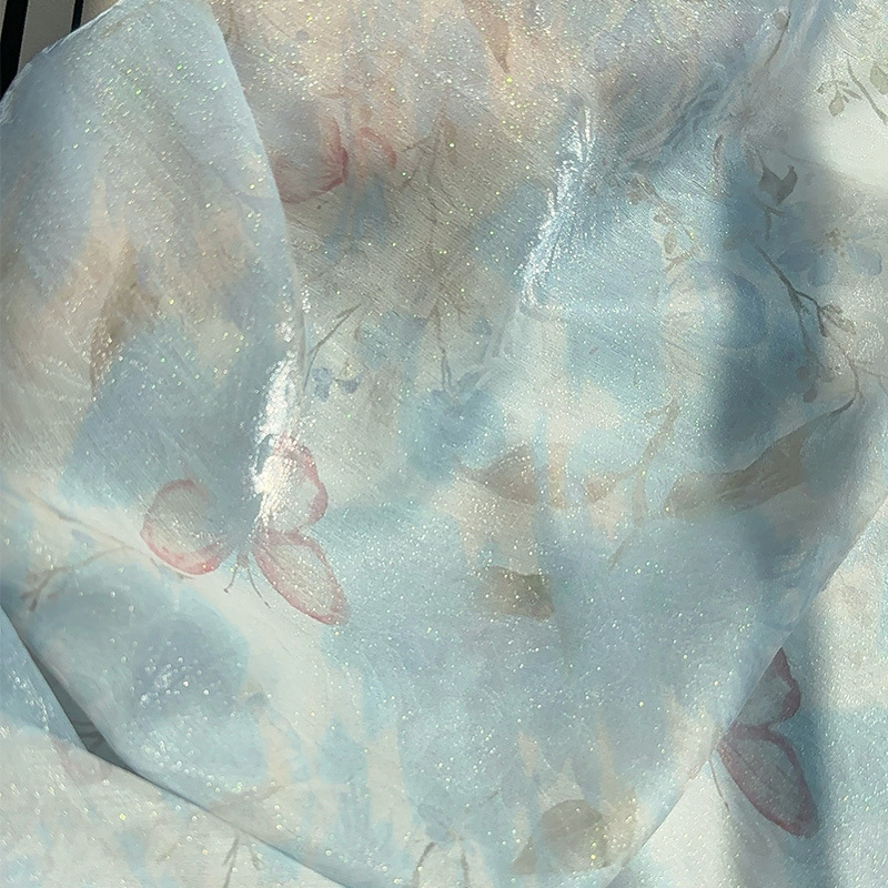 1m 中国風花柄ジャカードプリント生地 デジタルプリント布  - Sewing Fabric のレビューと価格