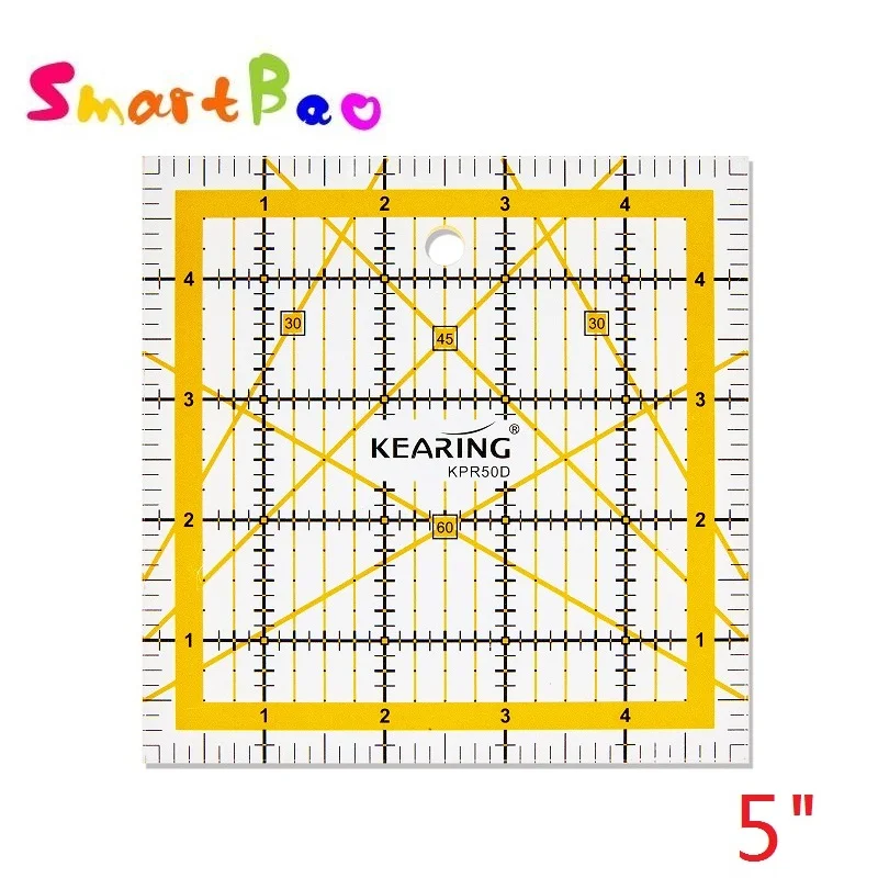 1個入り正方形アクリル製縫製定規 キルティング用生地裁断定規 - Quilting Ruler Square のレビューと価格