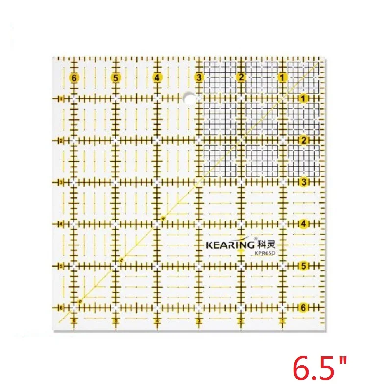 1個入り正方形アクリル製縫製定規 キルティング用生地裁断定規 - Quilting Ruler Square のレビューと価格