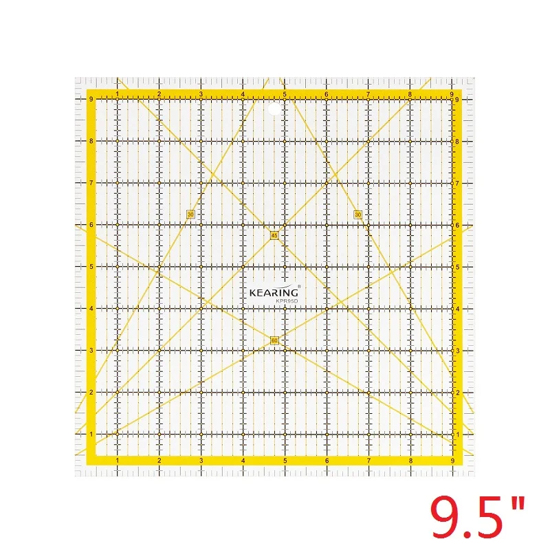 1個入り正方形アクリル製縫製定規 キルティング用生地裁断定規 - Quilting Ruler Square のレビューと価格