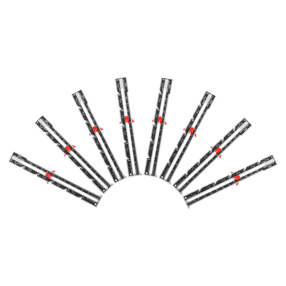 8個入りの人間工学に基づいた縫い目定規セット。正確なボタン間 - Sewing Gauge Ruler のレビューと価格