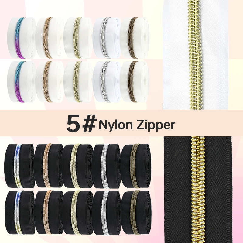 5/10/20メートル ブラック/ホワイト ジッパーテープ  - Textile And Sewing Supply のレビューと価格