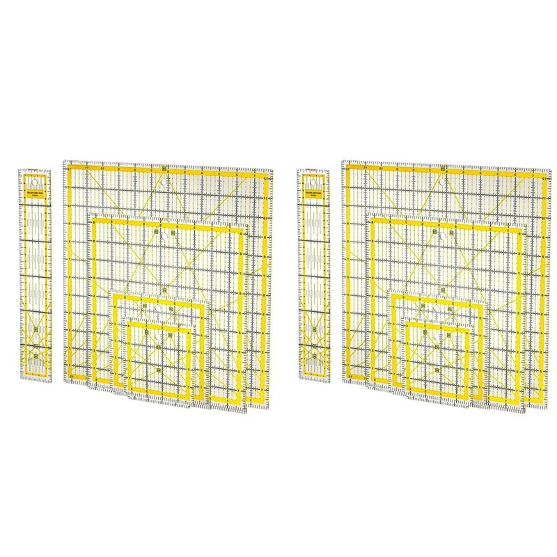 10個セット アクリル製キルティング定規、正方形アクリルキル - Quilting Ruler Square のレビューと価格