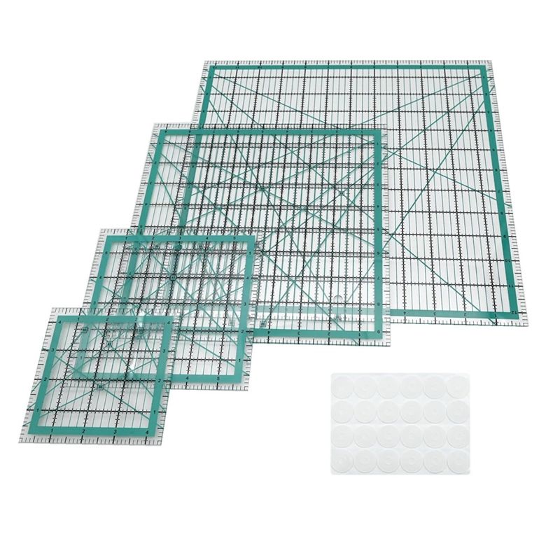 AEE4-キルティング定規、4つの正方形キルティングテンプレ - Quilting Ruler Square のレビューと価格