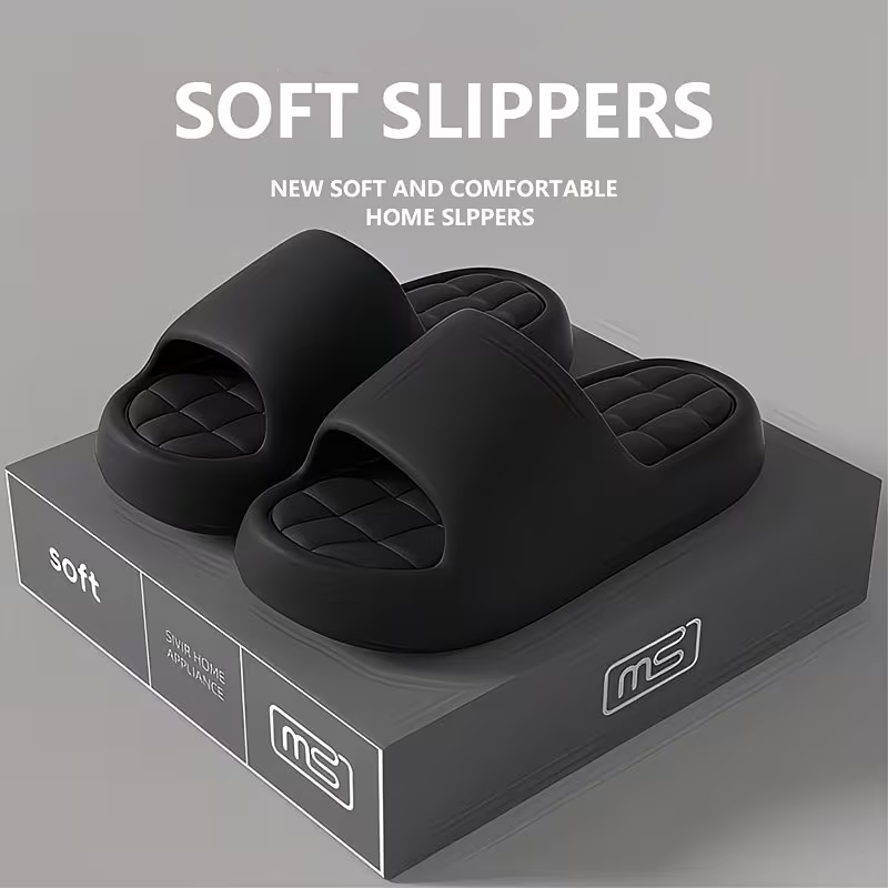 ファッション女性のスリッパ屋内厚いソフトソール滑り止め耐摩耗 - Sewing New のレビューと価格