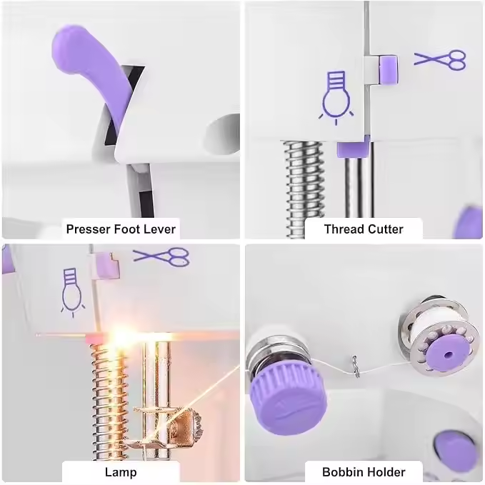 ミニ電動家庭用ミシン工場価格工業用ロックステッチウィッグ革用 - Sewing Machine In Textile Industry のレビューと価格