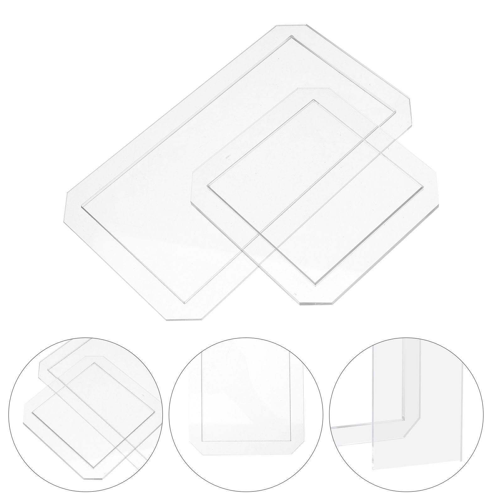 8個入りキルティングテンプレート 長方形・正方形 アクリル製 - Quilting Ruler Square のレビューと価格